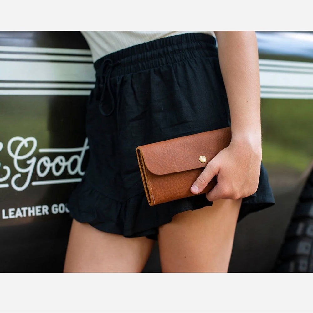 Go Forth Goods “Marie” Leather Wallet in “Mocha”